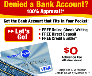 Checking Account Alternative No ChexSystems